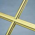 3/4 inch sculptured brass grill bar for bay windows