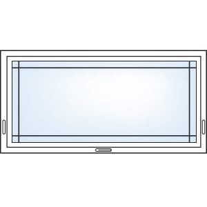 Prairie grill pattern, awning windows