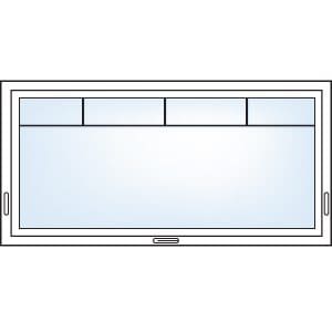 Victorian grill pattern, awning windows