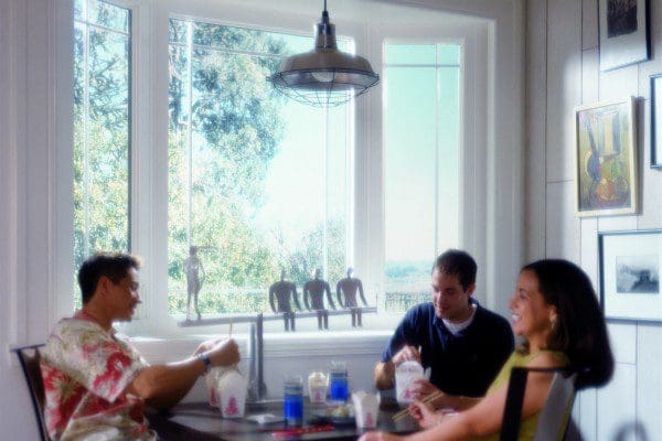 Bay windows in Central Florida kitchen