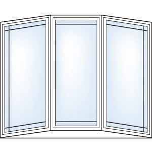 Bow Perimeter grill pattern, bay windows