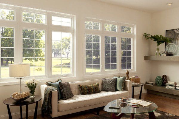 Impressions casement windows, Central Florida living room