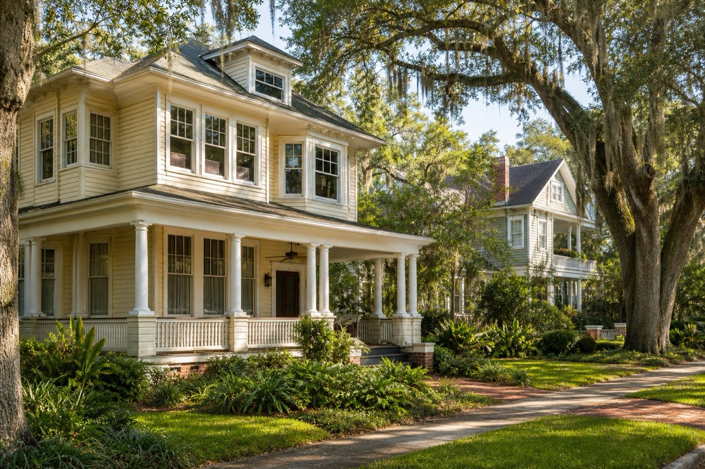 A historic home in DeLand’s tree-canopied district