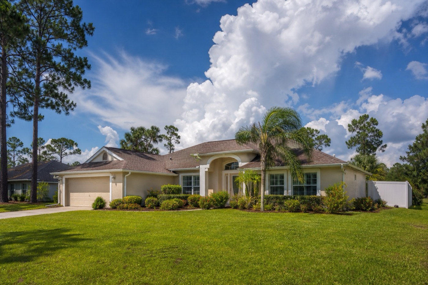 A single-story home typical of Deltona’s Volusia County neighborhoods