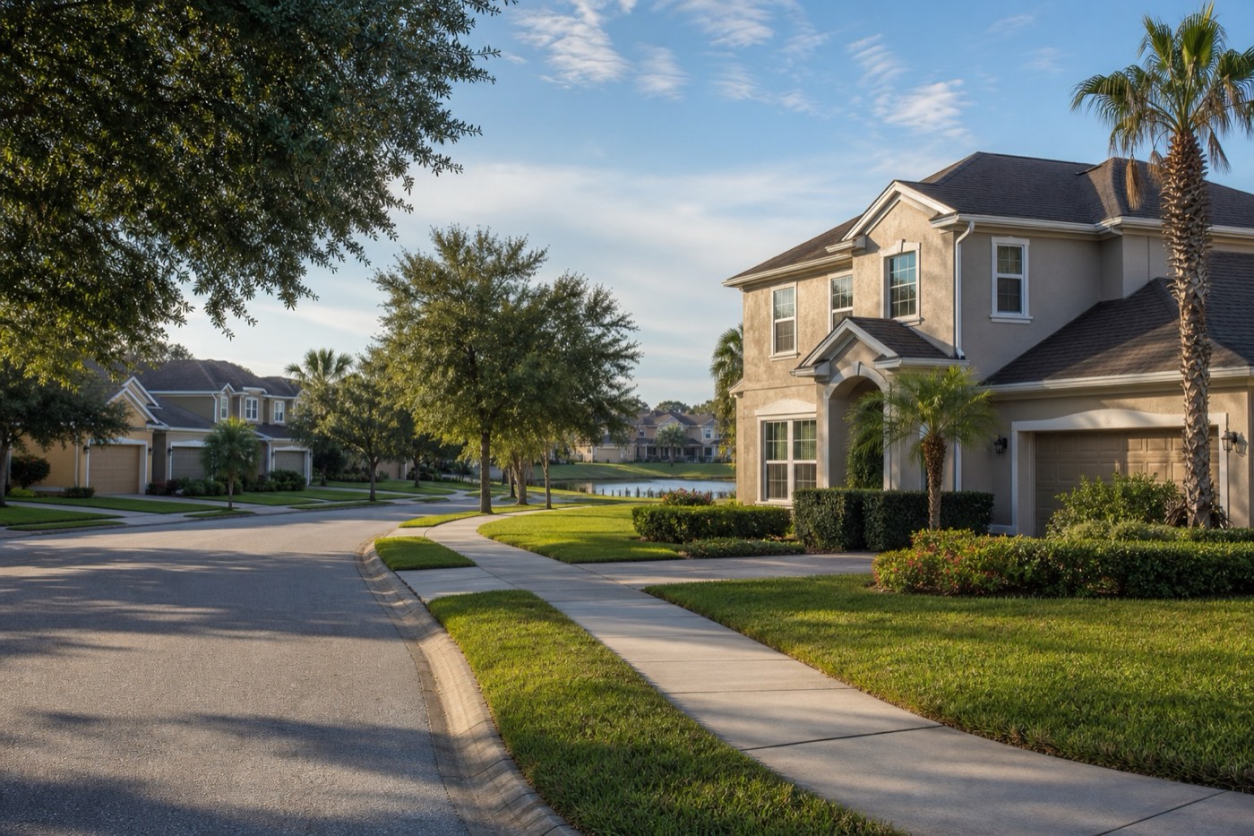 A newer builder-grade home in an Oviedo subdivision