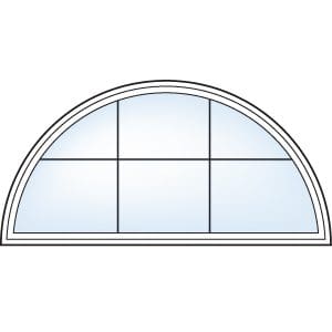 Colonial grill pattern, geometric windows