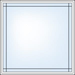 Prairie grill pattern, picture windows