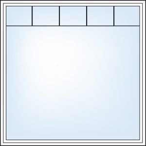 Victorian grill pattern, picture windows