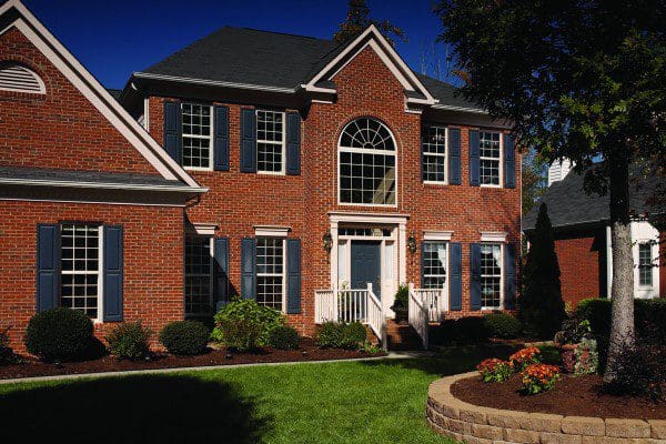 Exterior of Central Florida home with single hung windows