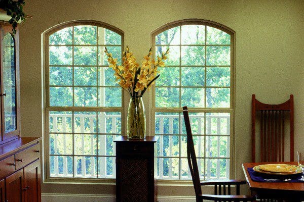 Single hung windows with garden view, Central Florida
