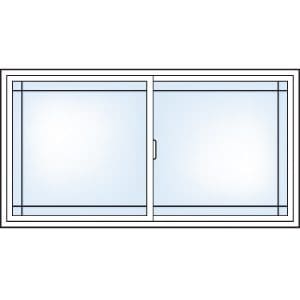 Perimeter grill pattern, slider windows